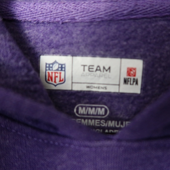 Women's Purple and Gray Colorblock Vikings Hoodie Size Medium - Picture 2 of 13